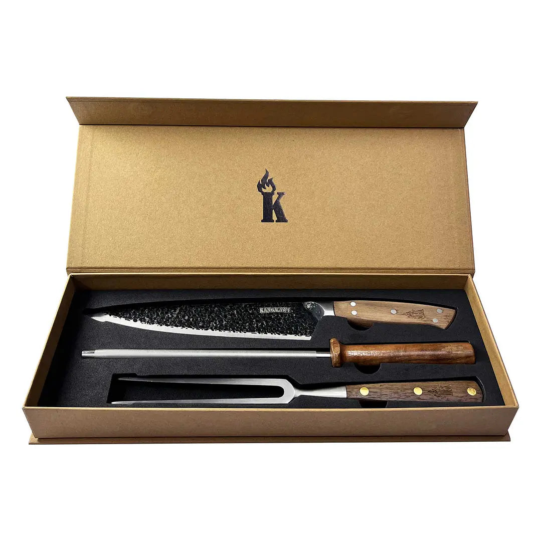 Trilogía Cuchillo Curacaví + Pincho Pro + Chaira Afiladora
