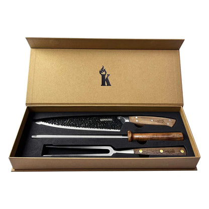 Trilogía Cuchillo Curacaví + Pincho Pro + Chaira Afiladora