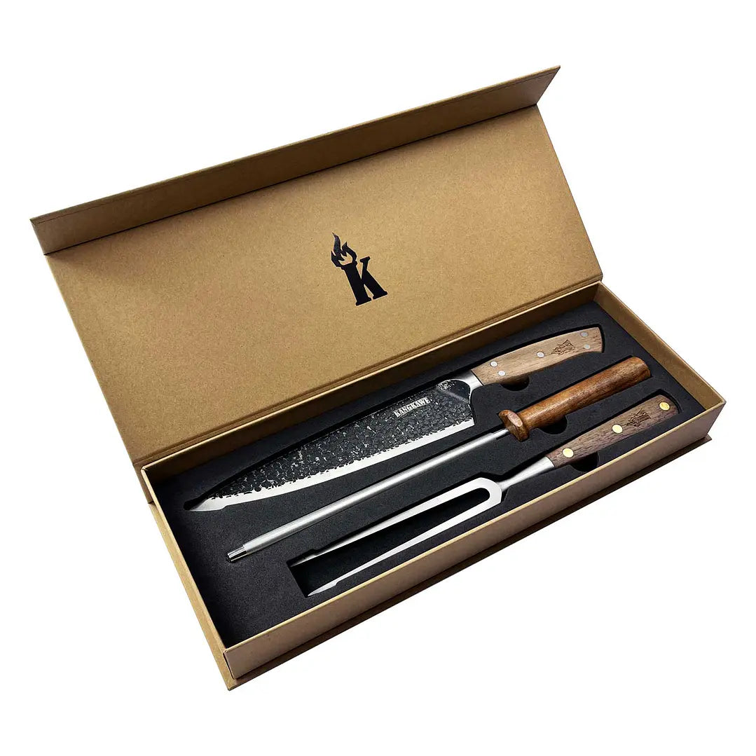Trilogía Cuchillo Curacaví + Pincho Pro + Chaira Afiladora