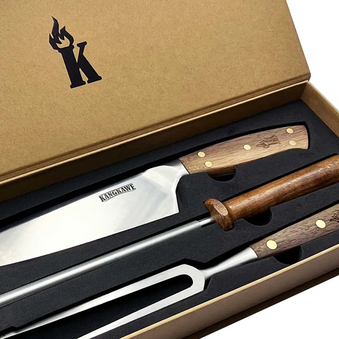 Trilogía Cuchillo Catemu + Pincho Pro + Chaira Afiladora