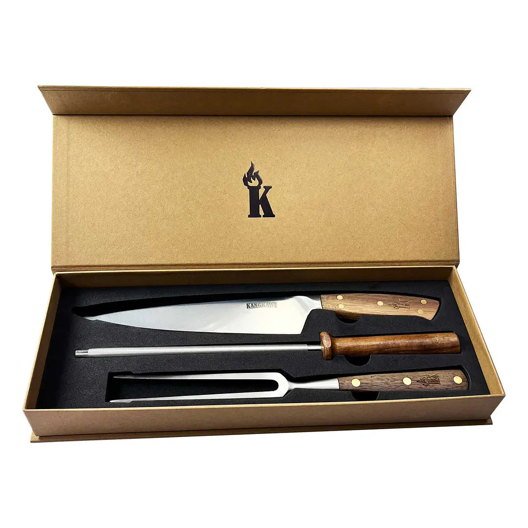 Trilogía Cuchillo Catemu + Pincho Pro + Chaira Afiladora