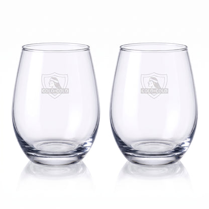 Set de 2 Vasos Colo Colo