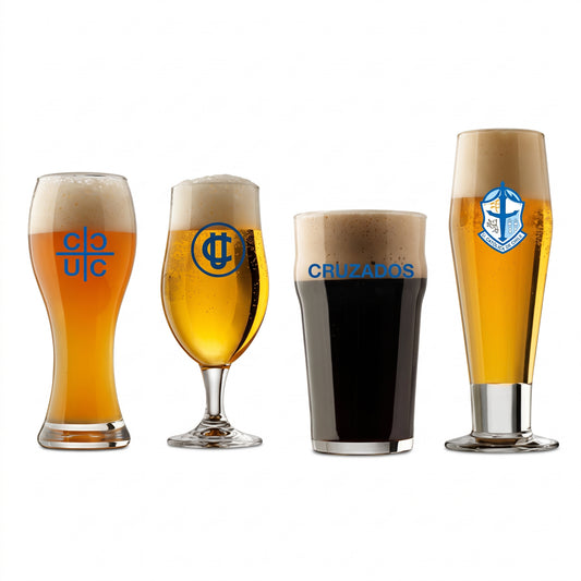 Set 4 vasos cerveceros collection Universidad Católica
