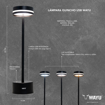 Lámpara Quincho USB - Locos por la Parrilla