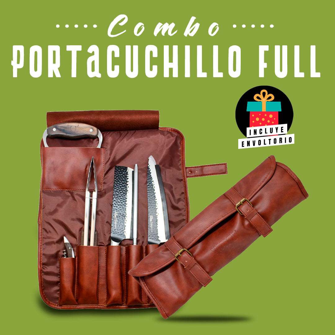 Combo Portacuchillo Full - Locos por la Parrilla