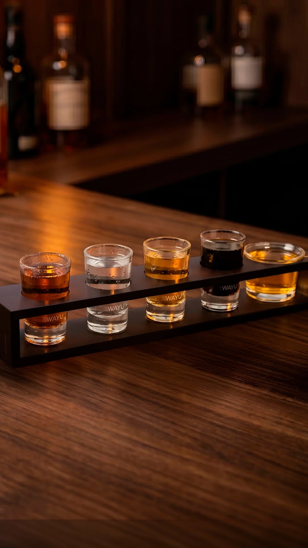 Set Vasos Shot Con Bandeja