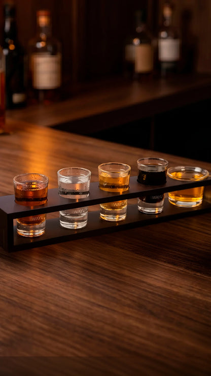 Set Vasos Shot Con Bandeja