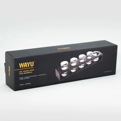 Set Vasos Shot Con Bandeja
