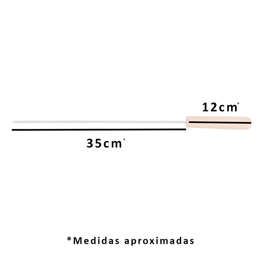 Fierros de Anticucho pack 12 Unidades - Locos por la Parrilla