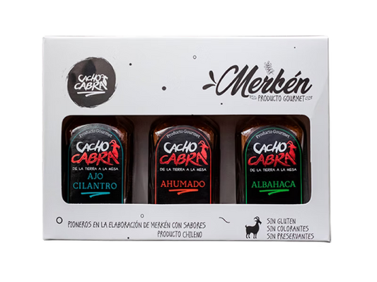 Set Merkén Chileno Gourmet Cacho Cabra | Pack 3 Sabores
