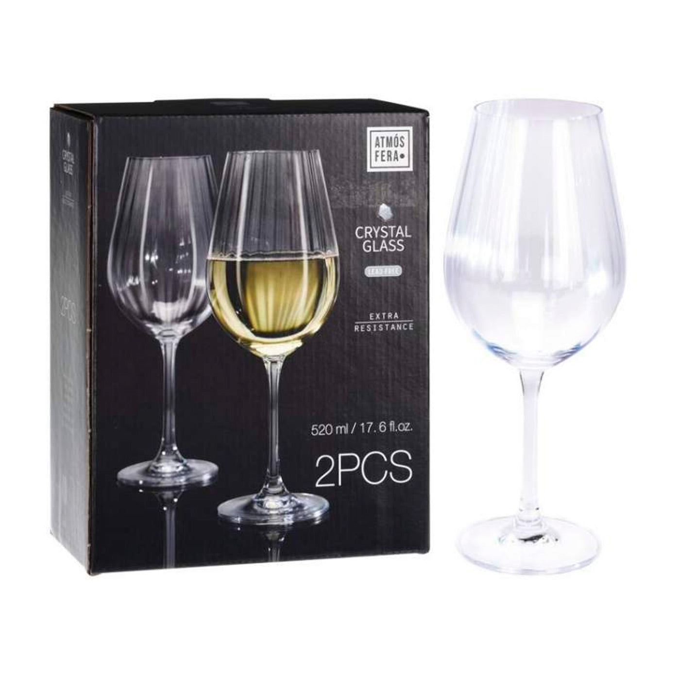 Set 2 copas vino Crystalline 520 cc - Locos por la Parrilla