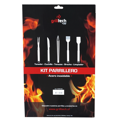 Kit Accesorios parrilleros 5 piezas - Locos por la Parrilla