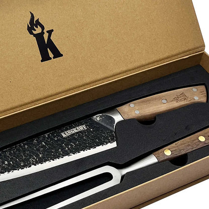 Set Parrillero Cuchillo Curacaví + Pincho Pro