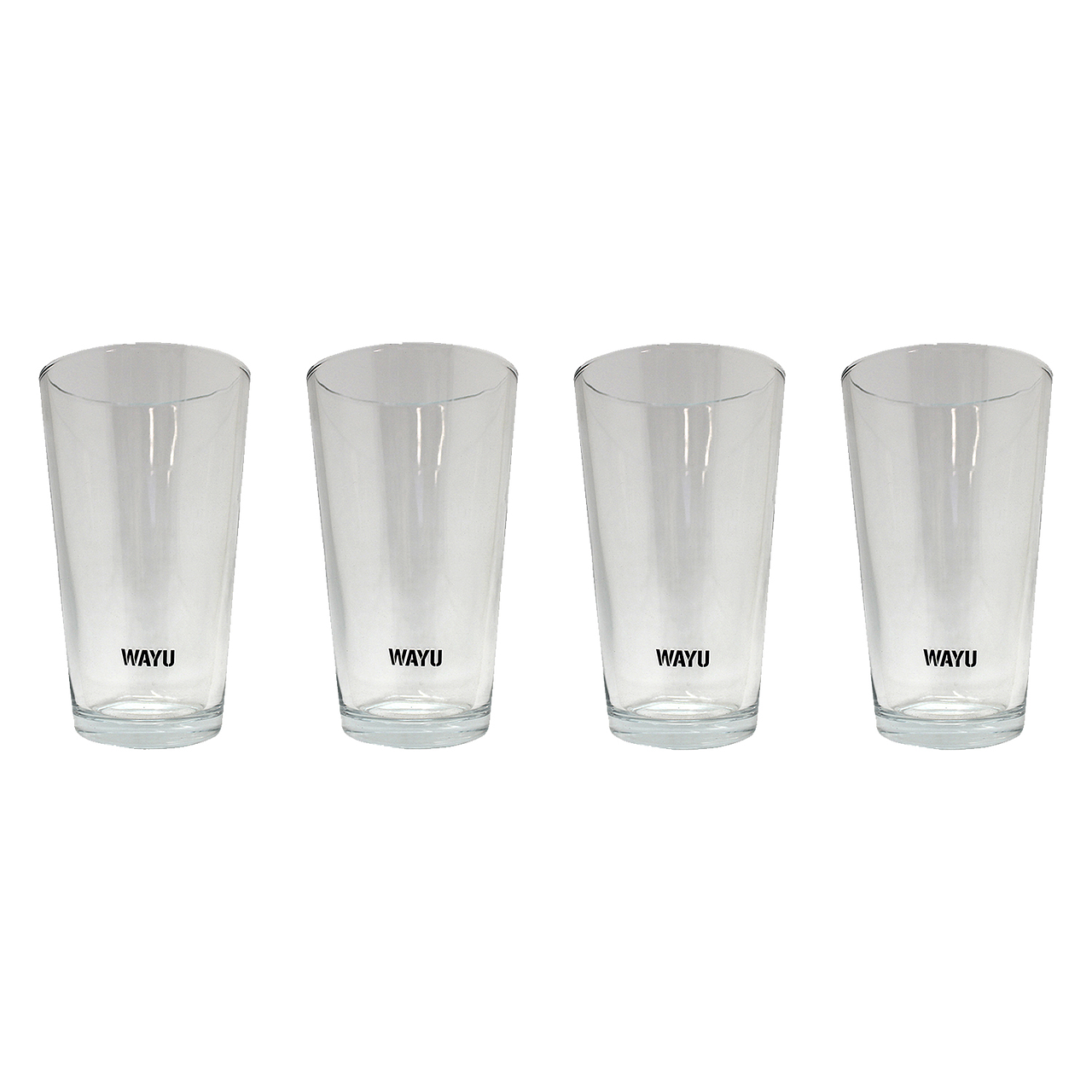 Set 4 Vasos Vidrio Wayu 475 ml - Locos por la Parrilla