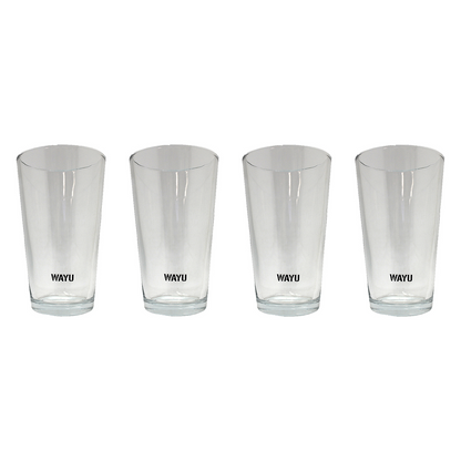 Set 4 Vasos Vidrio Wayu 475 ml - Locos por la Parrilla