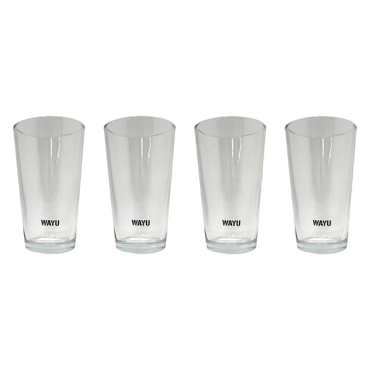 Set 4 Vasos Vidrio Wayu 475 ml - Locos por la Parrilla