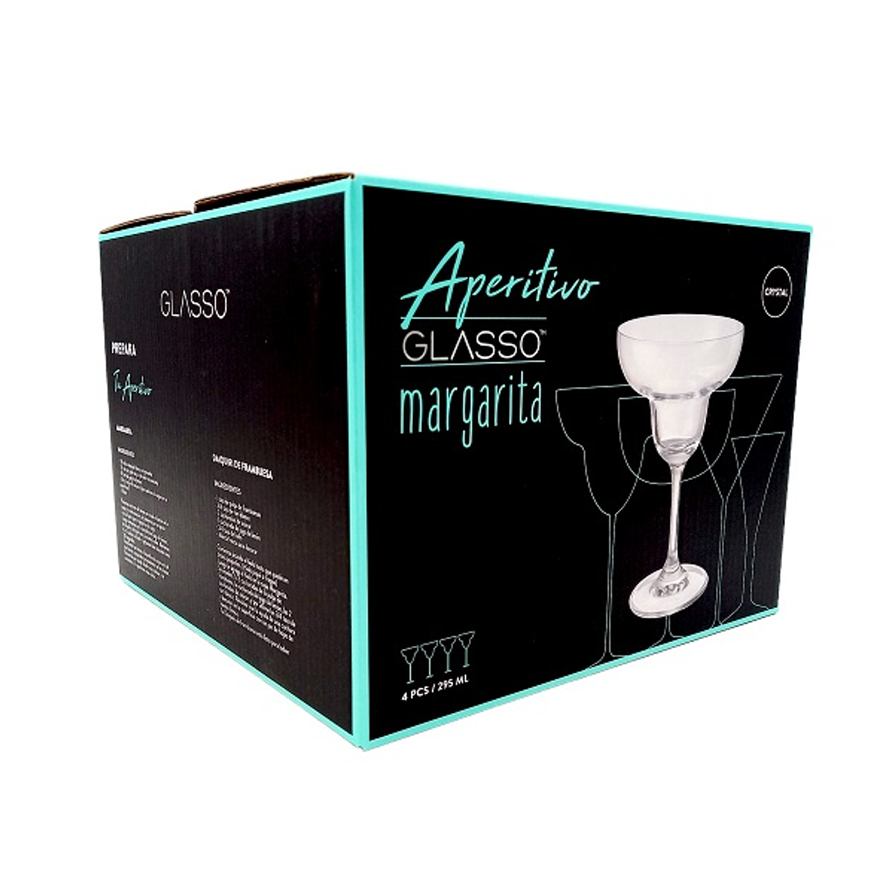 Set 4 Copas Margarita 295 ml - Locos por la Parrilla