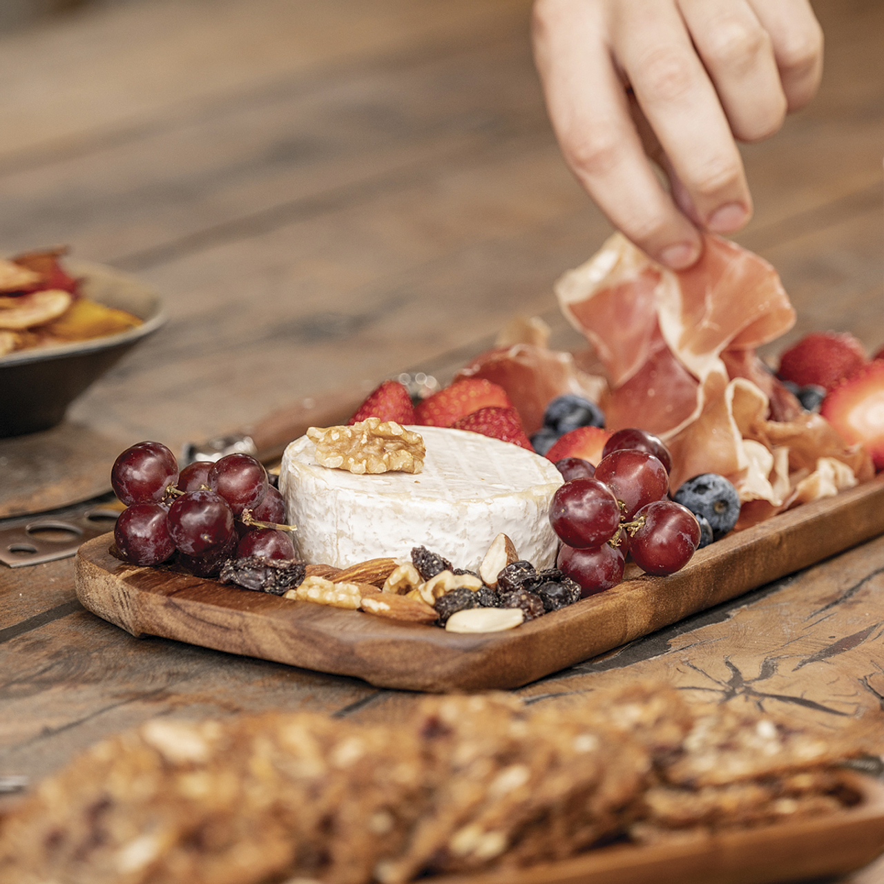 Tabla Aperitivo Madera L - Locos por la Parrilla