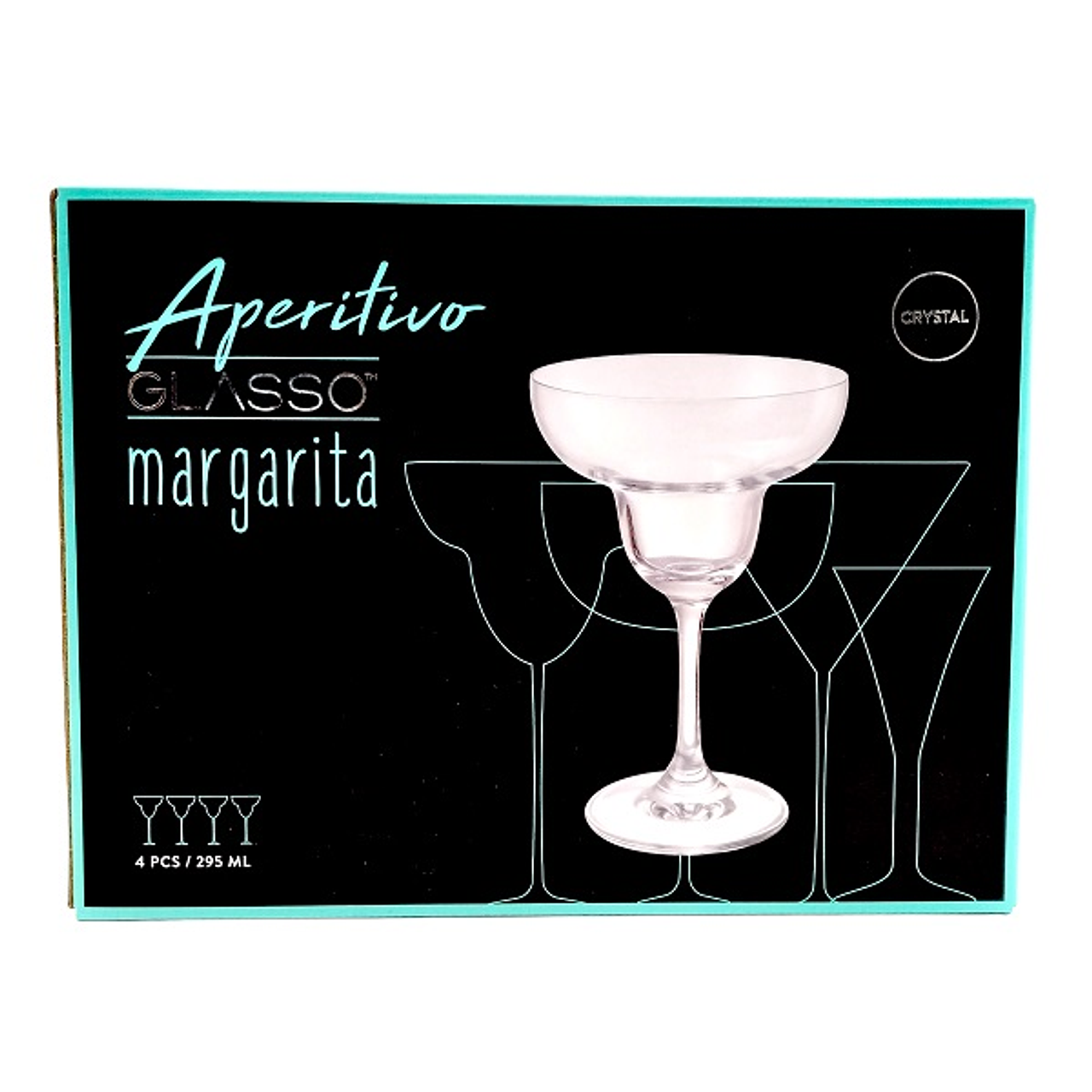 Set 4 Copas Margarita 295 ml - Locos por la Parrilla