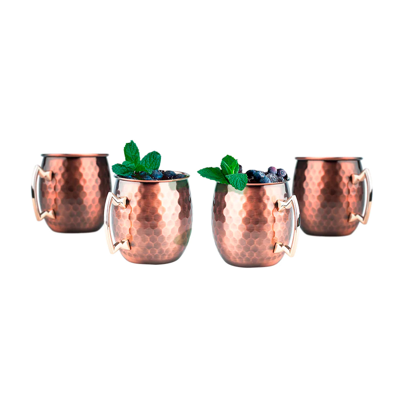 Mug de cobre Premium 4 Unidades - Locos por la Parrilla