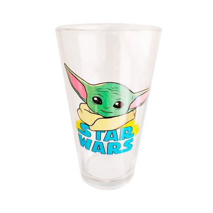 Vaso De Vidrio The Mandalorian Star Wars 475 ml Baby Yoda - Locos por la Parrilla